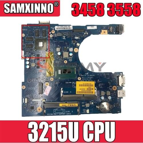 Akemy CN-09PNC2 9PNC2 FOR Dell vostro 3458 3558 Laptop Motherboard AAL10 LA-B843P celeron3215U Mainboard 100%tested