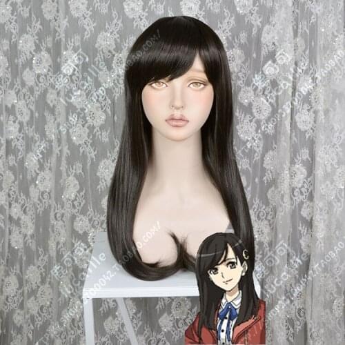Anime Phantom in the Twilight Baileu Ton Wig Cosplay 60cm Black Long Straight Hair Heat Resistant Synthetic Hair Wig + Wig Cap