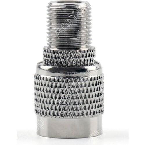 Areyourshop Sale Mini Jack Plug 1Pc Adapter TNC Male Plug To F TV Female Jack RF Connector Straight M/F Wire Connector PTFE