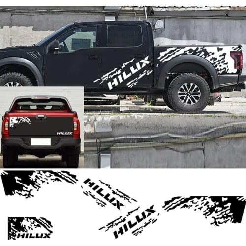 Car sticker Trunk Car Sport DIY styling Toyota Halux rotary or Vigo pickup truck side door vinyl film tuned decal auto parts