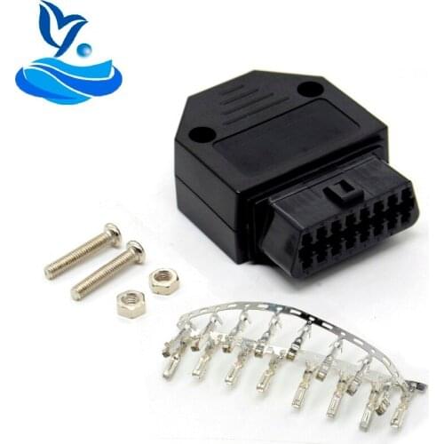 Car Diagnostic Tool J1962F OBD2 16 Pin Female Connector OBDII 16pin Connector Adaptor with Screws diagnostic-tool