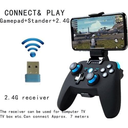 ZY Electro-World Wireless Bluetooth Controller Game Handle VR Mobile Phone Gamepad For PC PS3 TV BOX TABLE Android