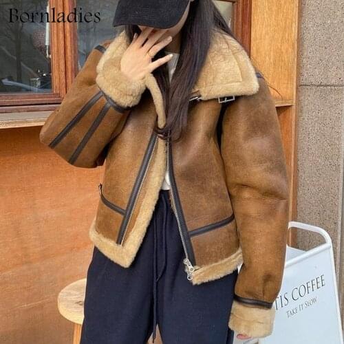 Женские кожаные куртки Bornladies China At AliExpress