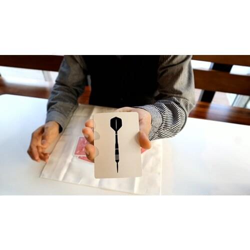 BULLSEYE (Gimmicks and Online Instructions) By Hugo Close Up Magic Tricks Illusions Street Card Magic Props Magician Toys Fun