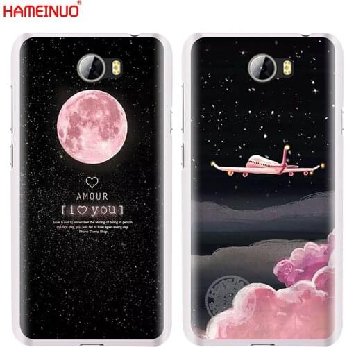 HAMEINUO Space Moon aircraft air plane love night cell phone Cover Case for Huawei Honor 5A 6A 6C 6X 9 NOVA PLUS lite Y3 ii 2