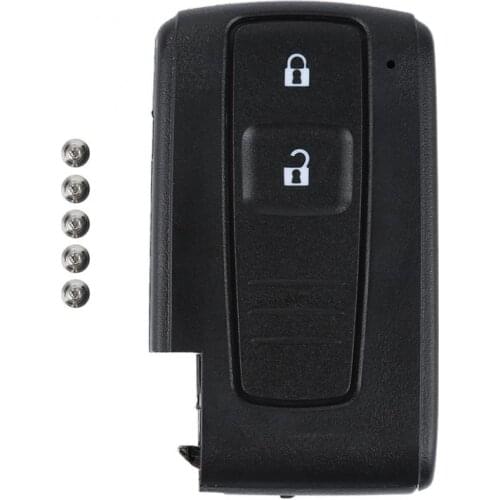 Flip Folding Black Keyless Entry Remote Key Shell Case Cover Replacement 2 Button for Toyota Prius Corolla Verso Key Case