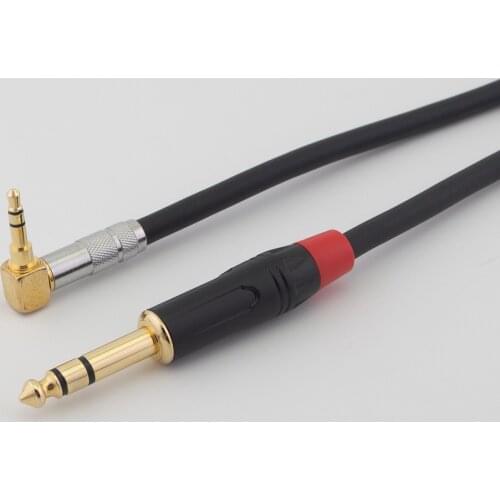 HIFI 3.5mm to 6.35mm Adapter Aux Cable for Mixer Amplifier CD Player Speaker Gold Plated 3.5 Jack to 6.5 Jack Male Audio Cable