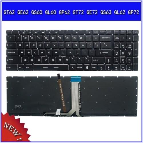 Laptop Keyboard for MSI GT62 GE62 GS60 GL60 GP62 GT72 GE72 GS63 GL62 GP72 Notebook Replace Keyboard