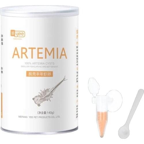 200ml/500ml Aquarium Tropic Fish Food Artemia Shelling Eggs Brine Shrimp Shelling Eggfood for Feeding Baby Fishes Drop Shipping