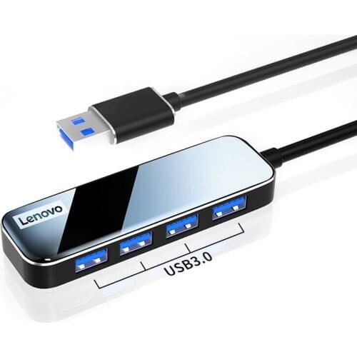 Lenovo USB 3.0 HUB Adapter 4 Port Splitter For PC Notebook Laptop MacBook Computer Accessorie Expander