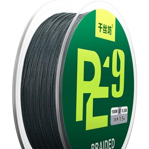High Quality Imported 8 Strands 9 Braided PE Fishing Line Strong High Strength Wear-resistant Fishing Gear Wire