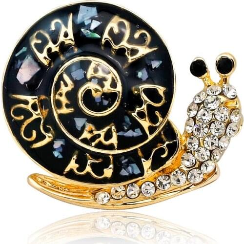 Lovely Animal Cartoon Vintage Retro Snail Brooches For Women Dress Scarf Brooch Pins Jewelry Accessories Gift AG120