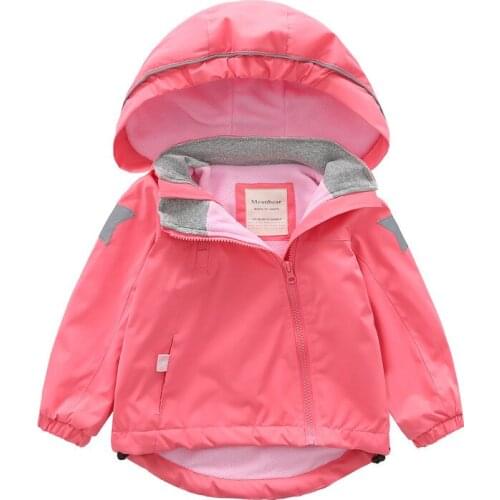 New spring autumn children kids jackets outwear baby baby girls windproof waterproof double-deck polar fleece jackets coats