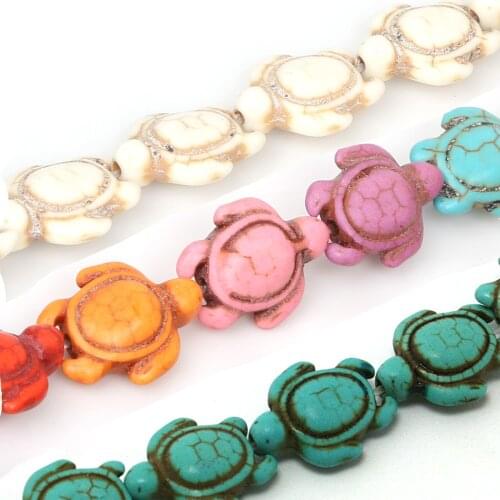 New Arrival Approx24pcs 14x17mm Pine stone Turtle Spacer Stone Beads for DIY Fashion Charms Bracelet Necklace Jewelry Wholesale
