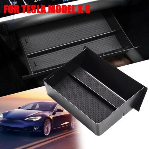 New Arrival Car Center Console Storage Box Drawer Tray Cubby For Tesla Model X/S 2012-2019