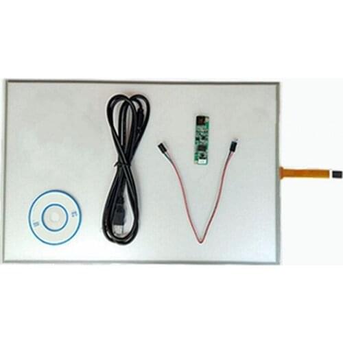 New 6.5 inch 143mm*117mm 4 Wire Resistive Touch Screen USB Controller for G065VN01 digitizer panel Glass 143*117