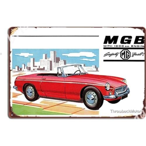 Mg Mgb Metal Signs Retro Party Wall Decor pub Tin sign Posters