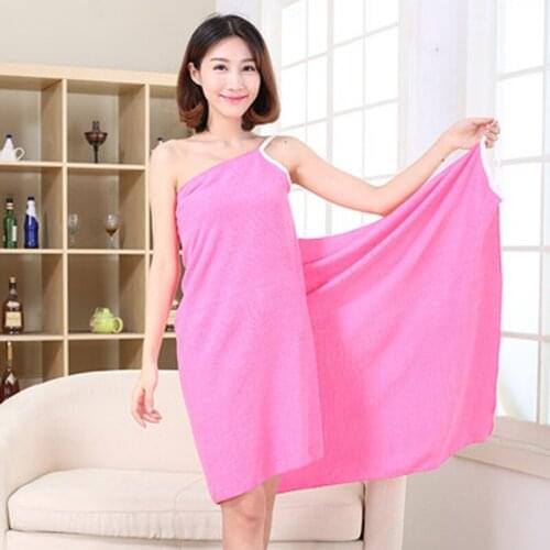 Beach Towel Ladies Soft Sling Cotton Bath Towel Household Towel Wearable Bath Towel Towel skirt Sexy bathroom supplies home