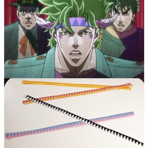 Anime JOJO JoJos Bizarre Adventure Cosplay Accessories Caesar Anthonio Zeppeli Hair Band Headband Headwear Cosplay Props