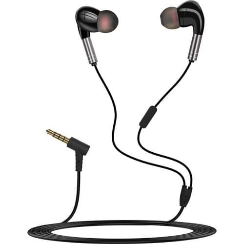 Deep bass wired earphones woofer sound earphone wired with microphone in-ear headset high quality earphone hands free for phone