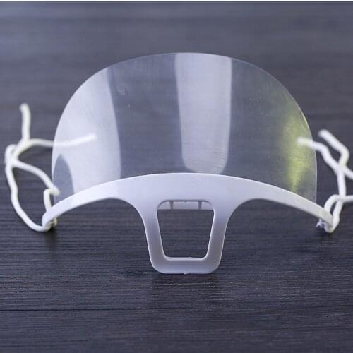 Transparent mask food and beverage chef and waiter plastic mask anti-flying saliva anti-fog protective gear