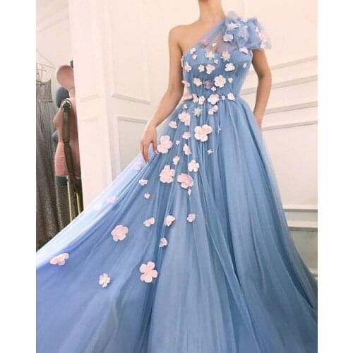 RONGNIUNIU Womens One Shoulder Evening Dresses