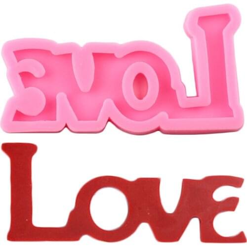 Love Letters Silicone Molds Wedding Cupcake Topper Fondant Mold Cake Decorating Tools Candy Resin Clay Chocolate Gumpaste Moulds