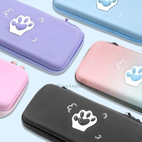 Pink Blue Pattern Black Handbag Portable Storage Bag New for Nintendo Switch Console Accessories NS Switch Lite Carrying Case