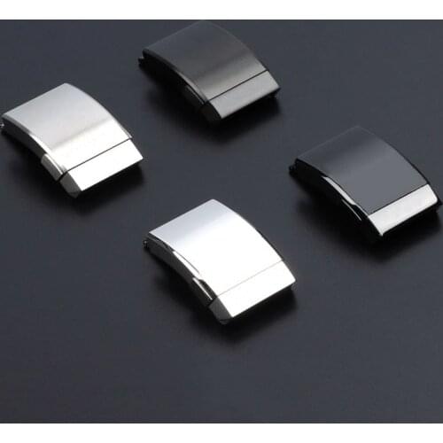 Super Quality 316L Stainess Steel Buckle For Breitling Watchband 20mm Polishing Double Click Clasp Strap Folding Buckle Logo