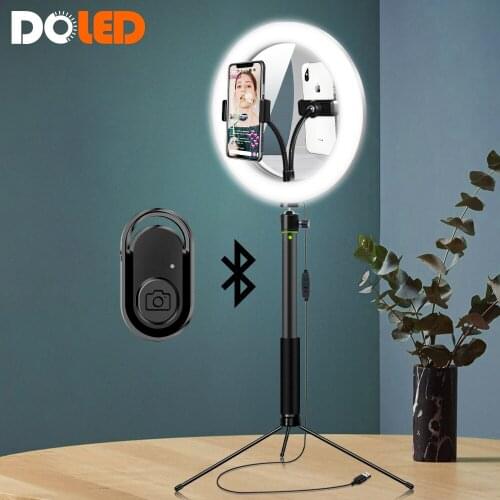 Beauty Selfie Ring Light Circle Lamp with Mirror For Makeup Artist YouTuber Vlogger Taking Video Live Stream on YouTube Tiktok