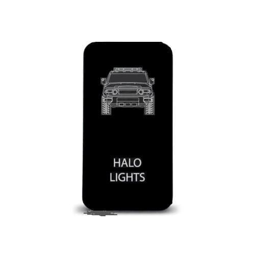 HALO LIGHTS push Switch Button LED with Wires For Toyota Land Fortuner Tacoma