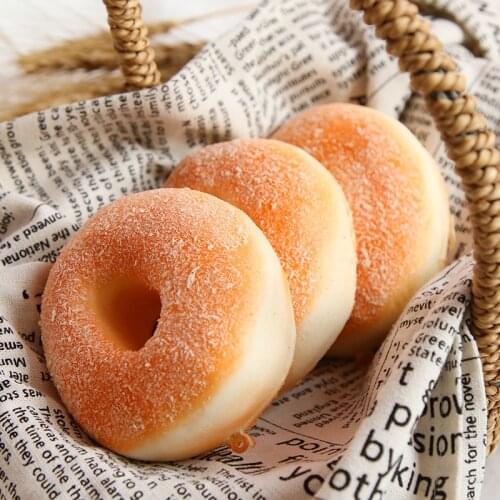 Squeeze Squishy Simulation Bread Stress Relief Toys Toast Funny Decorative Props Bread Model Donuts Kitchen Dollhouse Miniature