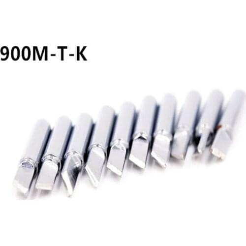 10pcs 900M-T-K Lead Free Soldering Iron Tips For HAKKO 907/933/852D+/936 Soldering Station Electric Replaceable Welding Heads