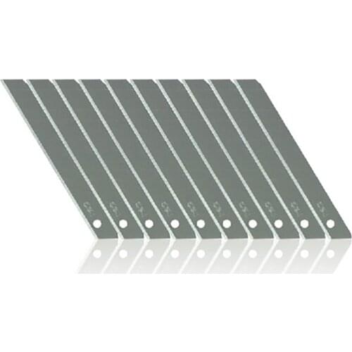 10PCS/Set SK5 Alloy Steel 9MM Utility Knife Blades Paper Box Cutter Replacement Blades Office Stationery Art Supplies