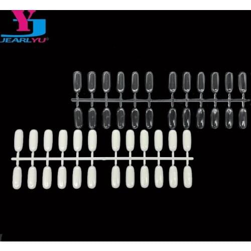 10pcs Nature Clear Plastic Fake Display For Nail Art Chart Gel Polish Coloring Sample Practice Training False Porta Tips Tools