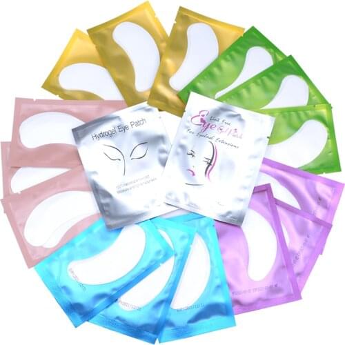 100/50 Eyelash Extension Gel Eye Patches Professional Under Eye Pads Wholesale Vendors Perm Eyelashes Stickers