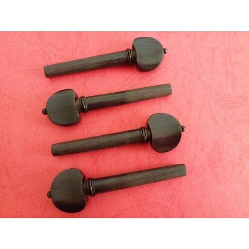 100 pcs new black ebony violin tuning pegs 4/4 full size violin accessories