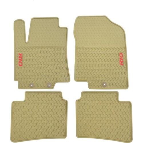 Car Rubber Feet Pads Floor Mat Non-Slip Mats Feet Rugs For Kia Rio 2012 2013 2014 2015 2016 2017 Left Hand Drive