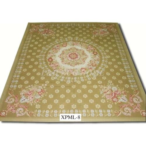 Free Shipping 5'X8' French Woolen Aubusson rug handmade 100% New Zealand wool rugs and carpets
