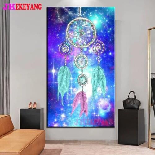 Large 5D Diy diamond painting Beautiful dream catcher Diamond Mosaic Rhinestone Embroidery cross stitch Y4545