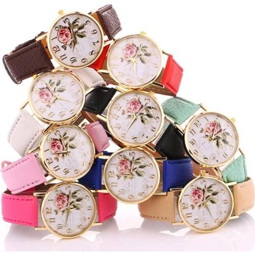 Women Fashion Watches New Womens Simplicity Casual Quartz Leather Band Watch Analog Wrist Watch Gift Montre Femme