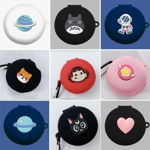 Cute Silicone Earphone Case Cover For OPPO ENCO W31 Soft Bluetooth Wireless Earphone Cover With Hook For OPPO ENCO W31