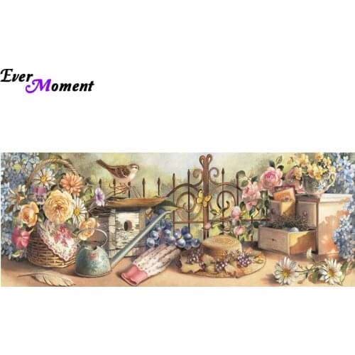 Flower Bird Spring Scenic DIY Diamond Embroidery 5D Diamond Painting Cross Stitch Household Patchwork Craft Full Layout ASF583