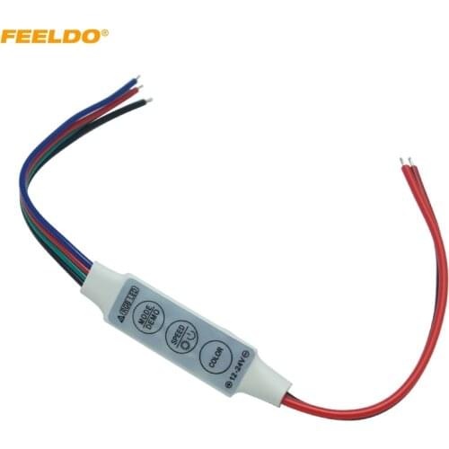 FEELDO DC12V~24V LED Flasher Module Flash Strobe Controller With 4-Wire Connecotr For LED Strip Light #CA3965