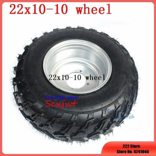 22x10-10 4Ply Snow / Mud Tire Lawnmower Garden Tractor ATV Buggy Go Karts Vacuum Tyre and Wheel Hub 22x10.00-10 Wheels