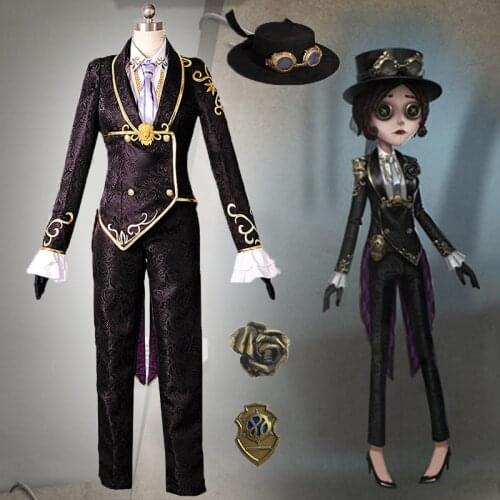 Game Identity V Cosplay Costumes Mechanic Survivor Tracy Reznik Cosplay Costume Tuxedo Puppeteer Skin Cosplay Uniform Party Suit