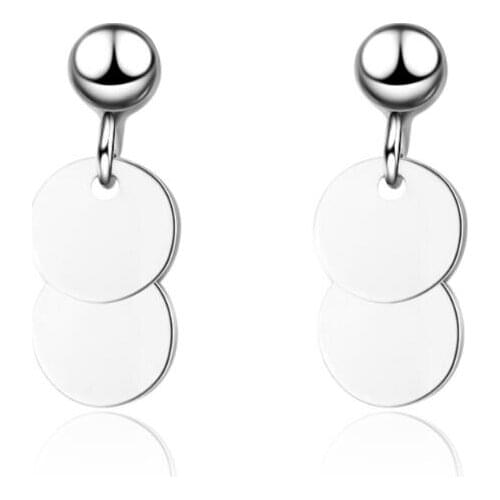 Exquisite Simple Round Sequin Earrings For Women Trend Creative Party Gift Jewelry Accessories SAE336