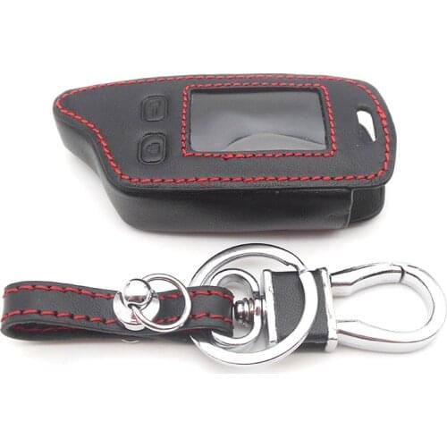 TW-9010/9020/9030 Leather Key Case For Tomahawk TW9010 TW9030 TW9020 Lcd Remote Control Key Fob TW 9010/9020/9030