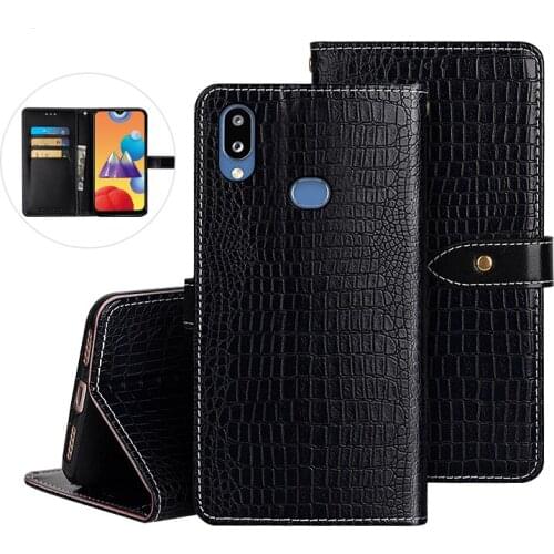 Leather Case For Samsung Galaxy M01s 6.2" Coque Crocodile Pattern Case Flip Cover Wallet For Samsung M01S Shell Fundas Etui Bags