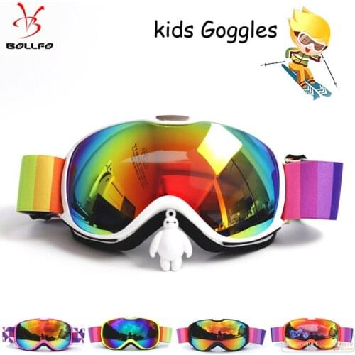 Ski Glasses Double Layer Anti Fog Goggles Children Motocross Goggles Kids Motorcycle Glasses Off-Road Dirt Bike Child Goggle 017